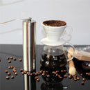 Silver Coffee Grinder Mini Stainless Steel Manual Handmade Coffee Bean Burr Grinders Kitchen Tool