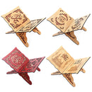 Wooden Bookshelf Eid Bible Stand Wood Carved Book Stand Home Decoration
