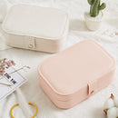 Girl Earrings Plate Jewelry Box Organizer Leather Earrings Ring Multi-function Jewelry Storage Box Bin