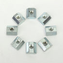50pcs M4 T Sliding Nut Block for 2020 Aluminum Profile Zinc Coated Plate Aluminum Accessories