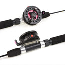 LEO 62/65CM Fiberglass Telescopic Fishing Rod Reel Combo Mini Pocket Fishing Rod Set