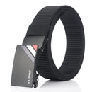 TUSHI 125cm Thick Nylon Belt Quick Release Metal Buckle Business Tactical Belt