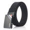 TUSHI 125cm Thick Nylon Belt Quick Release Metal Buckle Business Tactical Belt