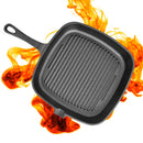 Non-Stick Cast Iron Grill Frying Pan Griddle BBQ Kitchen Cooking Baking Tool Non-Stick Pan
