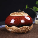 Pet Cremation Ceramics Memorial Urn Jar for Cat Dog Ashes Keepsake Storage Box