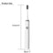 USB Electric Toothbrush Fast Charging 4 Smart Modes IPX6+2 Brush Heads W/ Timer Function