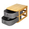 Grey Multi-Layer Mini Bamboo Desktop Drawer Sundries Case Storage Box Organizer Living Room Decorations