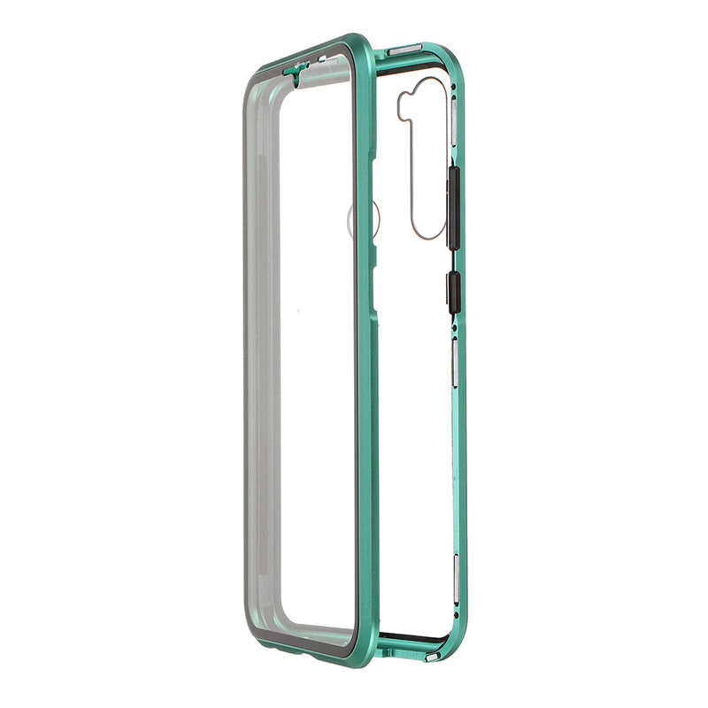 Bakeey Xiaomi Redmi Note 8 360 Curved Screen Front+Back Double-sided Full Body 9H Tempered Glass Metal Magnetic Adsorption Flip Protective Case