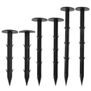 KCASA 10pcs/Pack Black PP Mulch Shading Pest Control Garden Ground Nail Plastic Film Fixing Tools