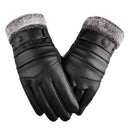 Thermal Leather Ski Gloves Man Woman Winter Warm Touch Screen Anti-slip Mitten