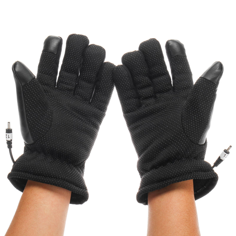 4Gear Electric Heated Gloves Touch Screen Motorcycle Winter Rechargeable Battery