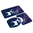 3 Pcs Bad Floor Mat Set Elch Anti-Rutsch-Kche Bad Teppich Teppich WC waschbar