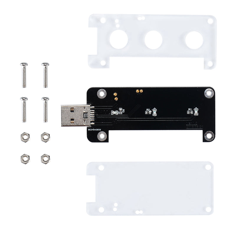 USB Dongle With Acrylic Shield for Raspberry Pi Zero / Zero W