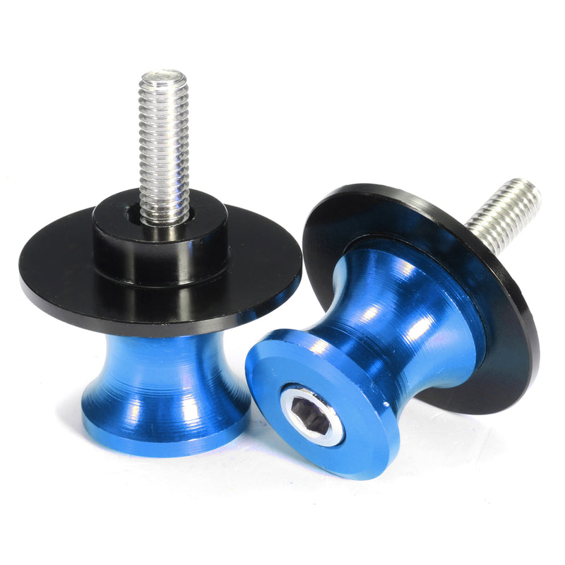 6mm Motorcycle CNC Aluminum Swing Arm Paddocks Stand Bobbins Sliders Spools