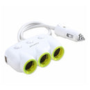 Awei C-3S 120W 3 Way Charger Socket Splitter Car Charger Cigarette Lighter Adapter