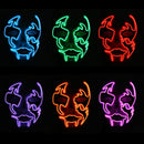 Halloween Mask LED Luminous Flashing Face Mask Party Masks Light Up Dance Halloween Cosplay