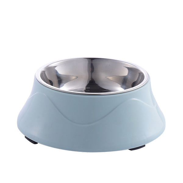 Pet Double Bowls Thickened Stainless Steel Cat Dog Drinking Bowl Pet Feeders