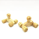 Wood Massager Manual Small Four Wheel Wooden Massager Manual Massager Whole Body Massager