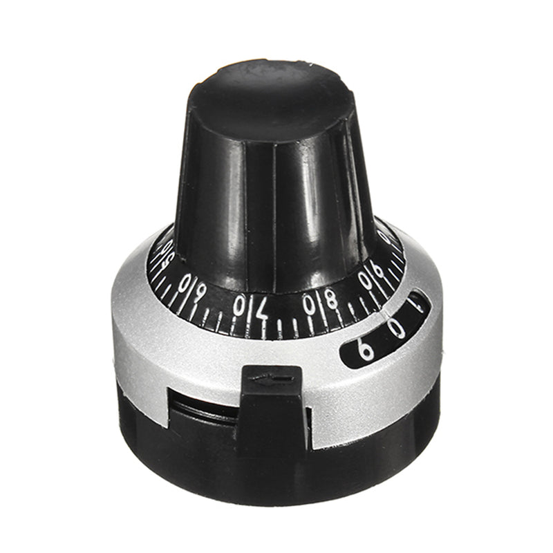 10pcs 3590S RDK-III-6.35 22x25mm 0-9 Precision Multi-Turn Potentiometer Scale Potentiometer Knob