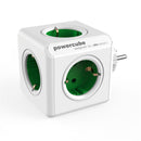Loskii 110-250V 16A 5 EU Plug Cube Socket Power Outlet with Adapter 2 Colors