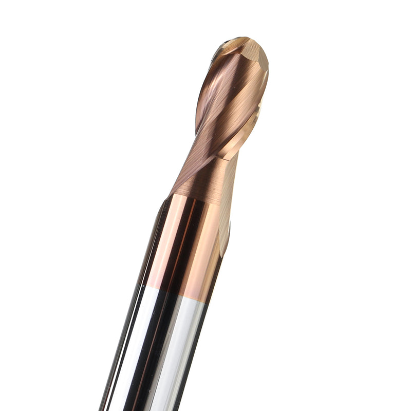2 Flutes Ball Nose Carbide End Mill R0.5-3mm AlTiN Coating End Mill Cutter HRC58 CNC Tool