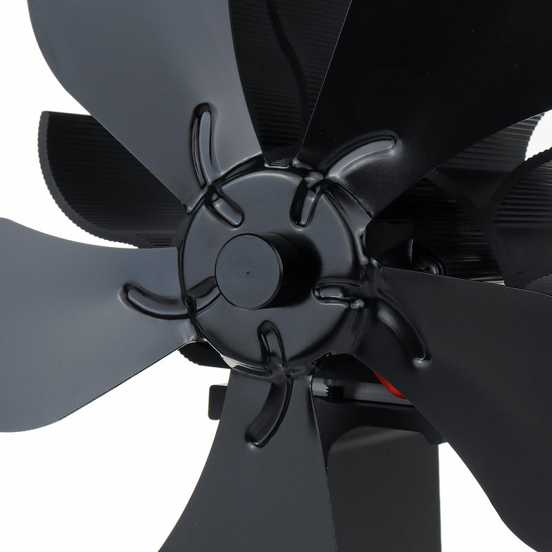 5 Blade Fireplace Heat Powered Stove Fan Quiet Wood Burner Eco Fan Efficient Heat Distribution
