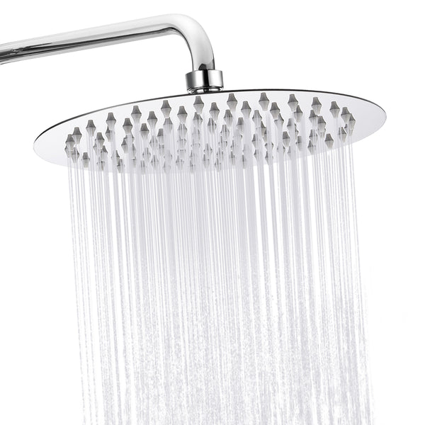 TAPCET 8" Ultrathin Square/Round Stainless Steel Shower Head Rainfall Shower Head Top Spray Pressure