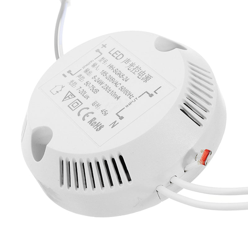 3pcs 8-36W Intelligent Sensor LED Ceiling Light And Sound Control Power Supply Module Bulb Panel Light Built-in Power Driver