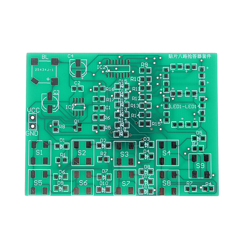DIY SMD 8-way Digital Responder Kit Electronic Answer Device Production Kit Circuit Board Training Parts