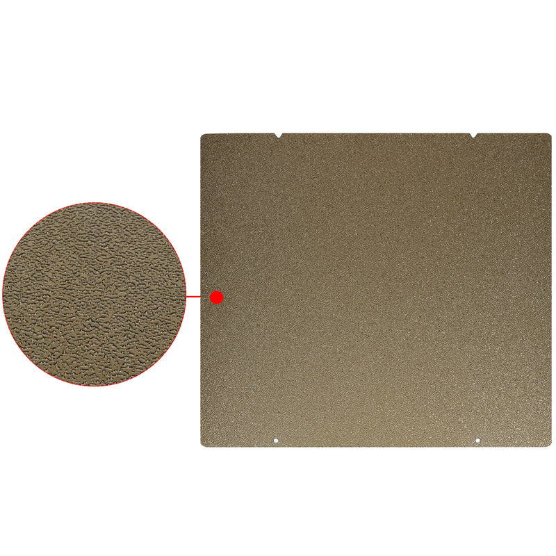 Cloned 253.8*241mm Double-Sided Textured PEI Powder Coated Spring Steel Sheet For Prusa i3 MK3 MK2.5 3D Printer