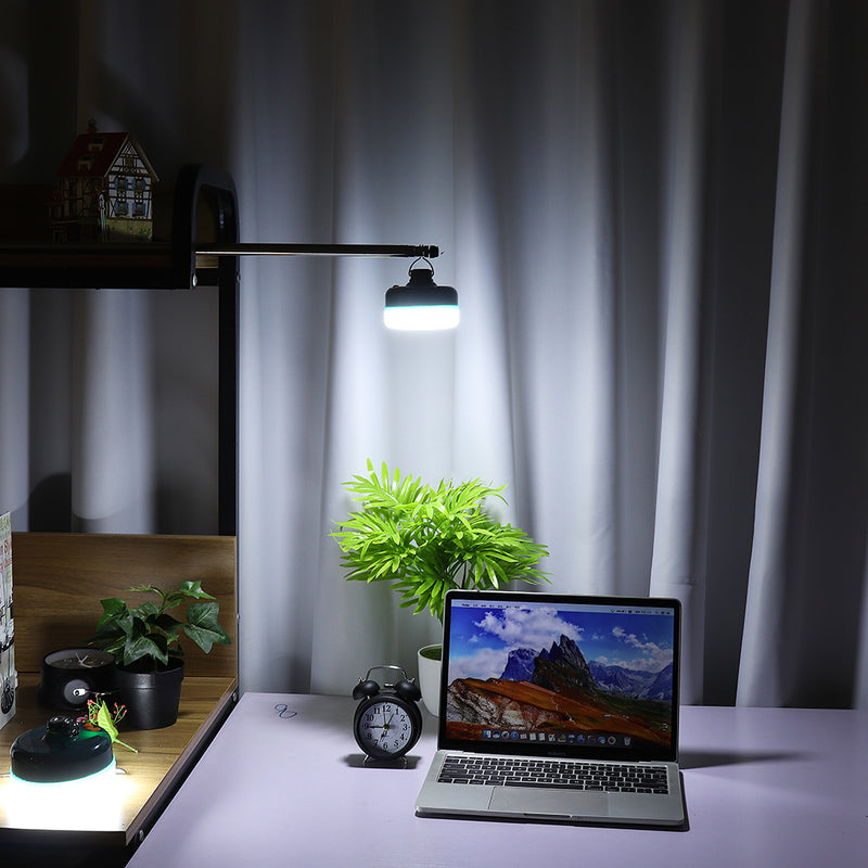 LUSTREON 24W 36 LED USB Rechargeable Camping Light Bulb Portable Magnet Emergency Lamp for Outdoor