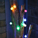 6m 30LED Waterproof Solar Powered Light String Retro Crystal Ball Bulb String Decor Lamp