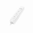 DHEKINGD D800 Smart Wifi APP Control Power Strip with 3 US Outlets Plug 2 USB Fast Charging Socket App Control Work Power Outlet