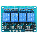 Geekcreit 5V 4 Channel Relay Module For  PIC ARM DSP AVR MSP430 Blue