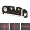 Loskii DX-013 Multipurpose Laser Level Horizontal Vertical Measure Tape Aligner Ruler 3 Bubbles