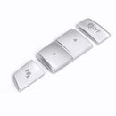 Gear Penal Button Cap Knob Decorative Protective Cover Trim Chrome ABS For BMW
