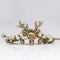 Vintage Deer Charm Bracelet Ethnic Small Bell Wax Rope Beaded Bracelet Handmade Unisex Jeweley