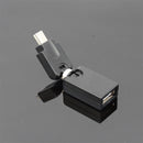 360 Degree Rotating Mini 5Pin USB Male to Female Adapter OTG Speaker MP3 Music Player Jack Converter for Speaker Notebook