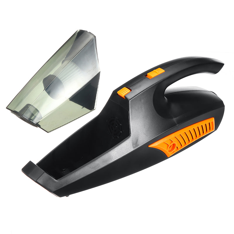 12V 120W LED Car Wireless Vacuum Cleaner Suction For Auto Mini Hand Held Wet & Dry Cleaning