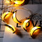 10PCS Golden Moon Shape Eid Ramadan LED String Light Lamp  Islamic Indoor Home Party Decor