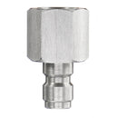 8mm Stainless Steel Quick Connector Pneumatic Adapter Thread Diameter 1/8BSPP