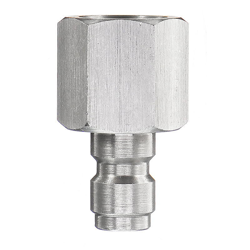 8mm Stainless Steel Quick Connector Pneumatic Adapter Thread Diameter 1/8BSPP