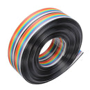 3pcs Geekcreit 5M 1.27mm 20P Jumper Cable DuPont Wire Rainbow Flat Wire Support Wire Soldered