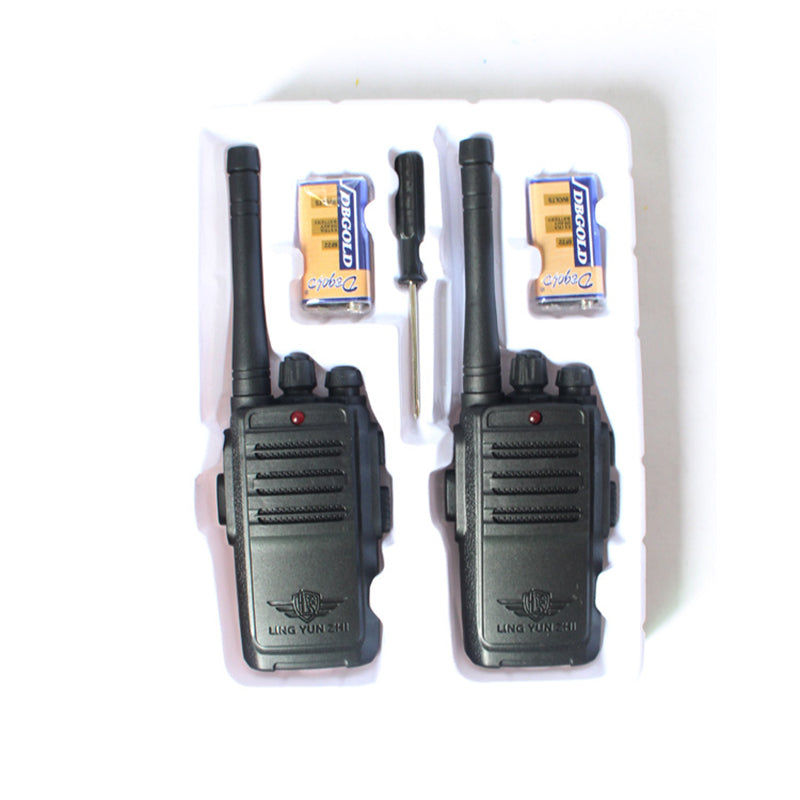 2PCS Lingyunzhi 1-100m Handheld Two Way Radio Walkie Kids Toy Walkie Talkie Set With Battery baofeng