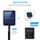 1M 2M 3M 5M Waterproof 8 Modes Solar Panel 2835 RGB LED Strip Light Fairy Lamp for Camping Outdoor Decor