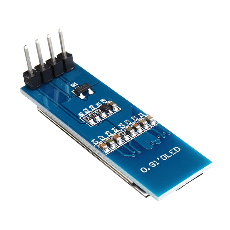 5pcs 0.91 Inch 128x32 IIC I2C White OLED Display Module SSD1306 Driver IIC DC 3.3V 5V For