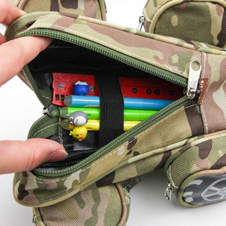WAM Portable 3D Pencil Case Cool Camouflage Car Jeep Style Pouch Bag Pen Holder School Stationery