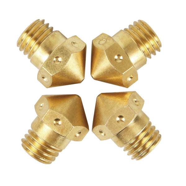 4Pcs MK10 1.75mm/0.4mm Brass M7 Thread Extruder Hotend Nozzle for 3D Printer
