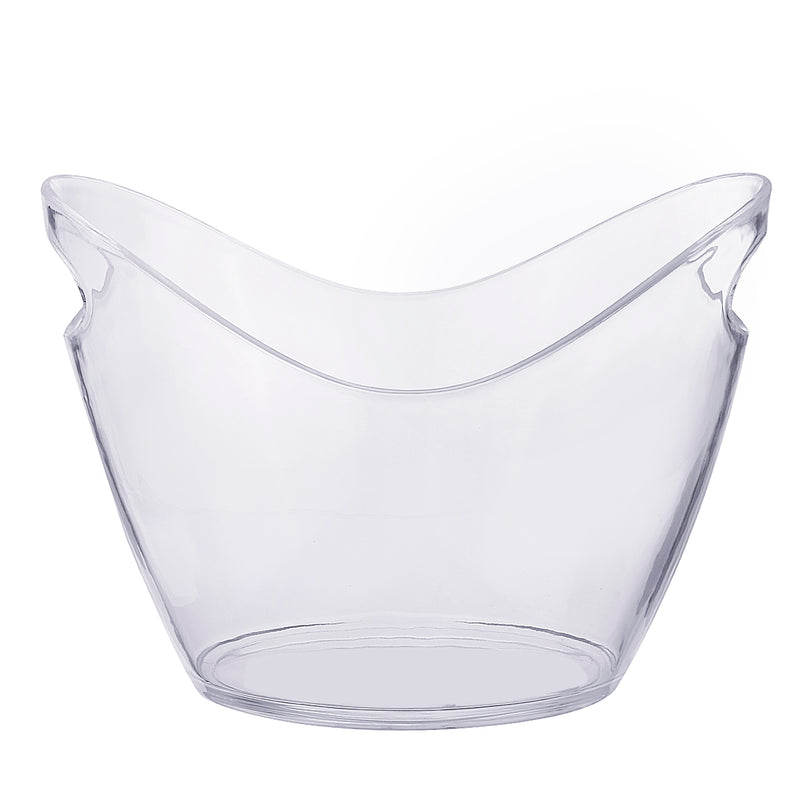 4L Plastic Transparent Garden Super Large Ice Bucket Bar