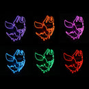 Halloween Mask LED Luminous Flashing Party Masks Light Up Dance Halloween Cosplay Props
